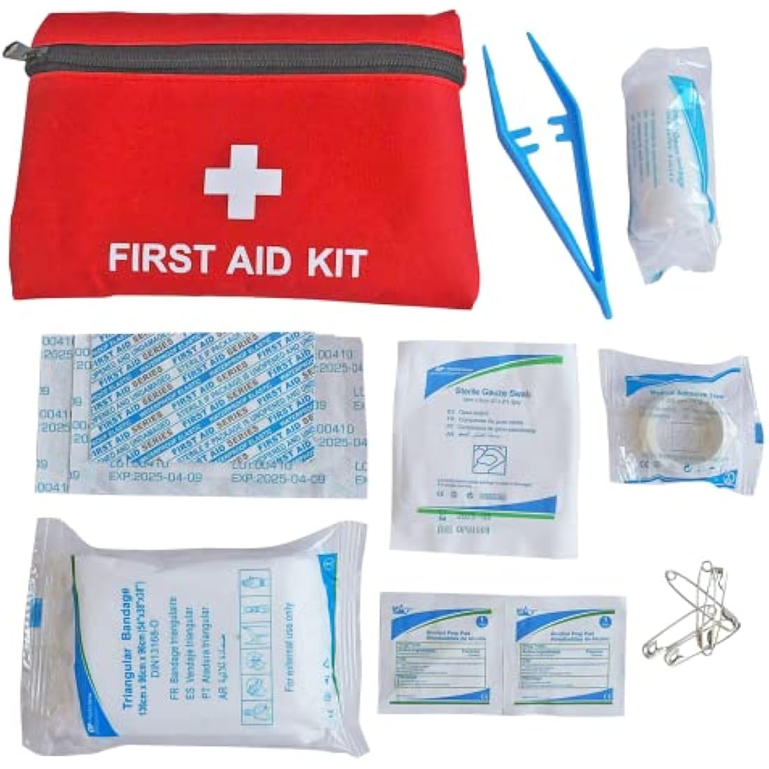 Simply ETK1 Europe Travel Kit – 7 Piece Car Safety Set with Carry Bag