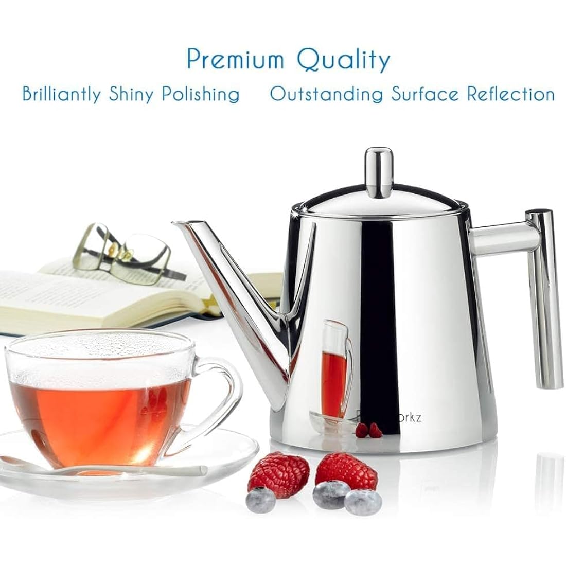 Easyworkz Stainless Steel Teapot with Infuser, 800ml Tea Maker