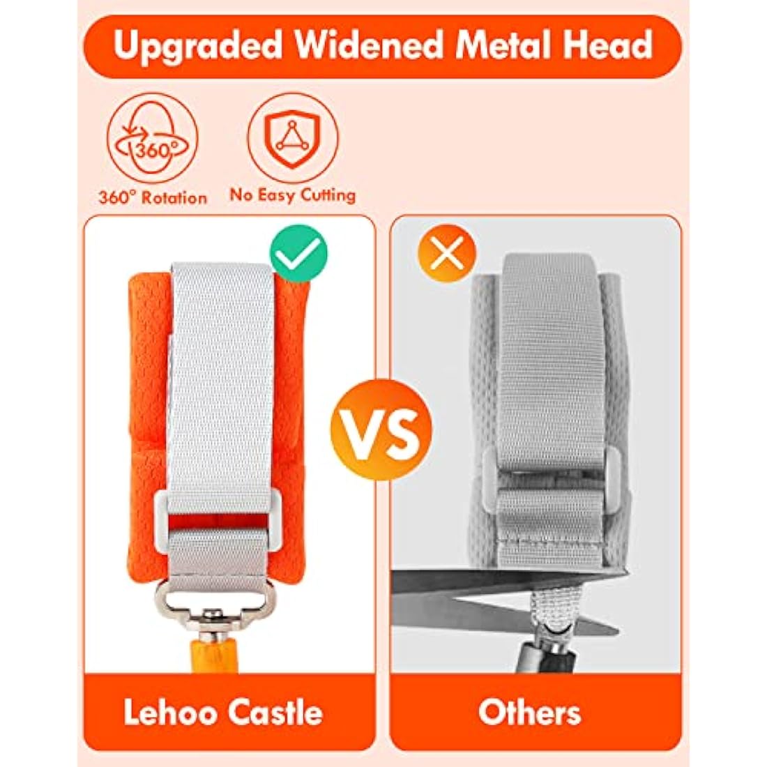 Lehoo Castle Anti Lost Wrist Link – Toddler Safety Harness Leash, Orange