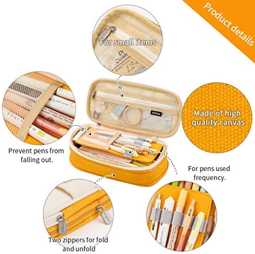EASTHILL Large Capacity Pencil Case – High Storage Stationery Pouch
