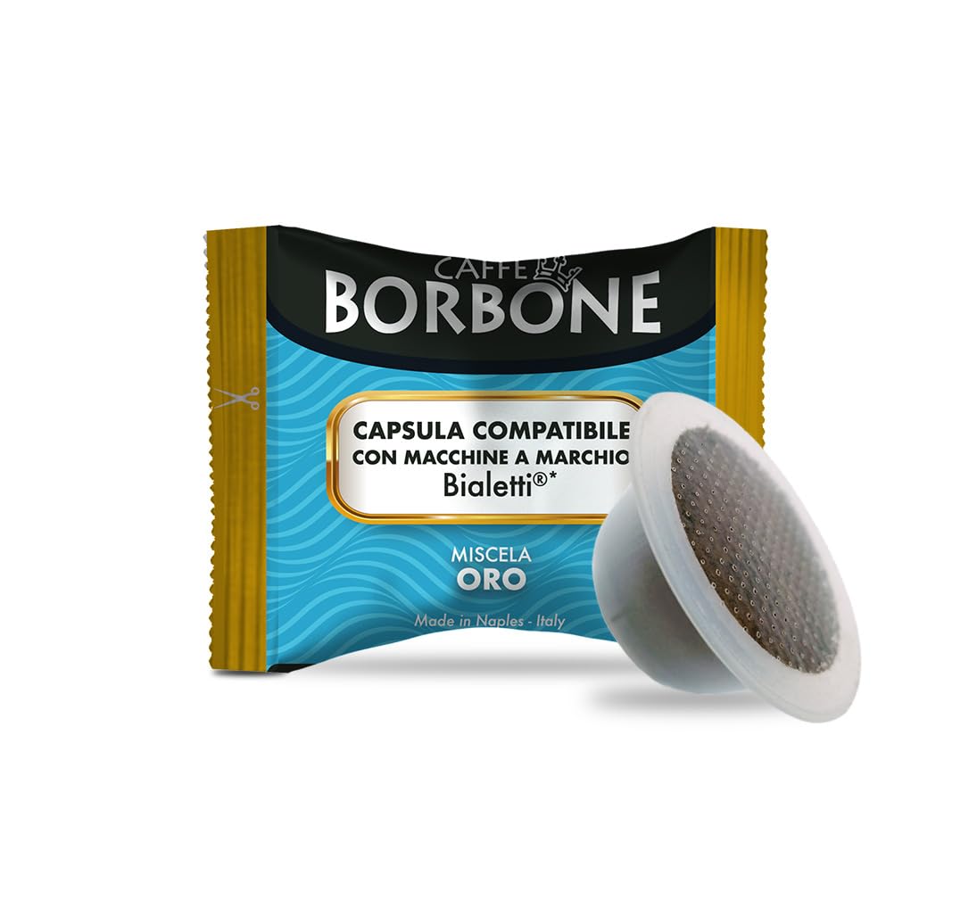 Caffè Borbone Gold Coffee Blend – 100 Capsules for Bialetti Machines