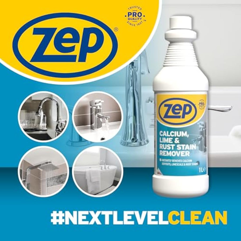 Zep Commercial Calcium Lime and Rust Cleaner - 1L Limescale Remover