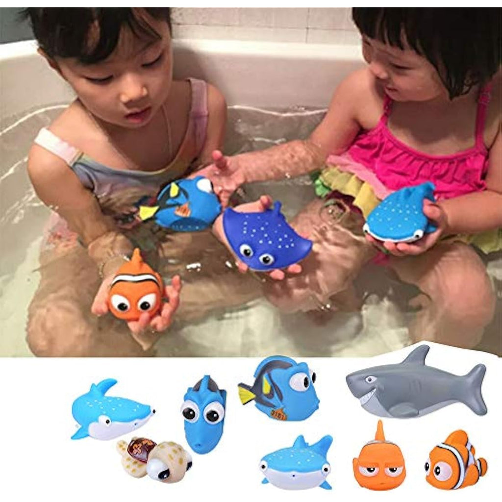 Disney Finding Dory & Nemo Bath Squirter Toys – 6-Piece BPA-Free Set