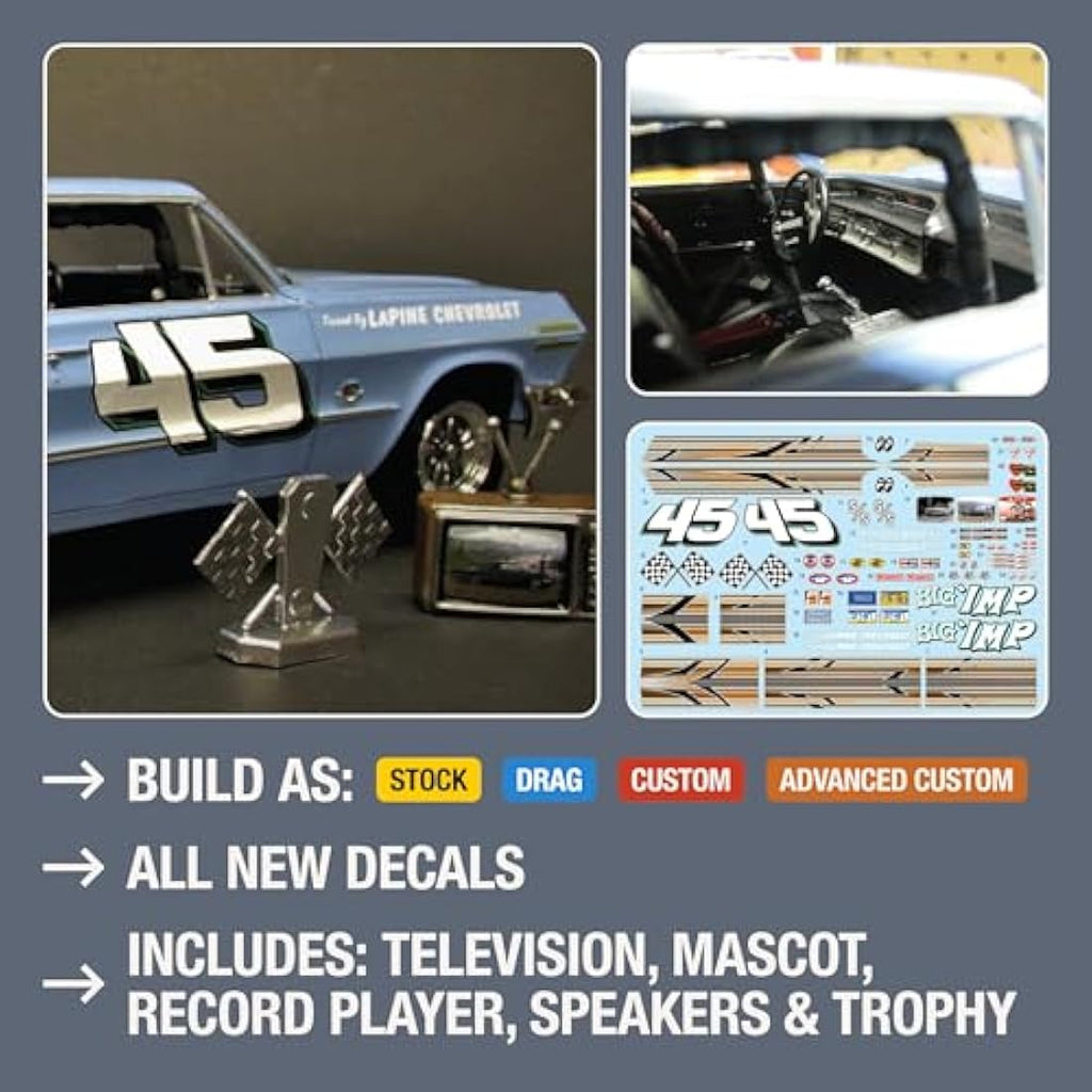 1963 Chevy Impala SS Model Kit - AMT 1:25 Scale Classic Car Hobby