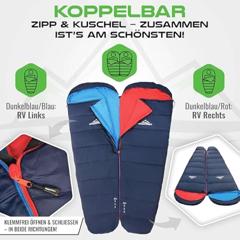 MOUNTREX Ultralight Mummy Sleeping Bag – 720g Compact Summer Gear
