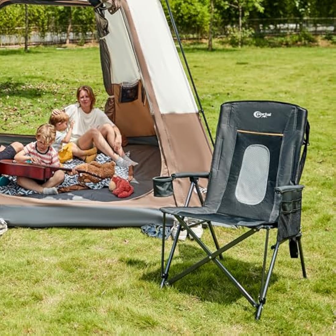 Portal Heavy Duty Folding Camping Chair | High Back 180KG Load Capacity