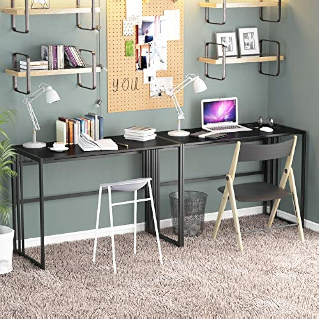 Ulifance Folding Computer Desk – No-Assembly Space Saving Writing Desk