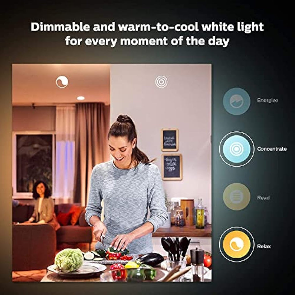 Philips Hue White Ambiance Smart LED Bulb 4-Pack | E27 800lm 60W