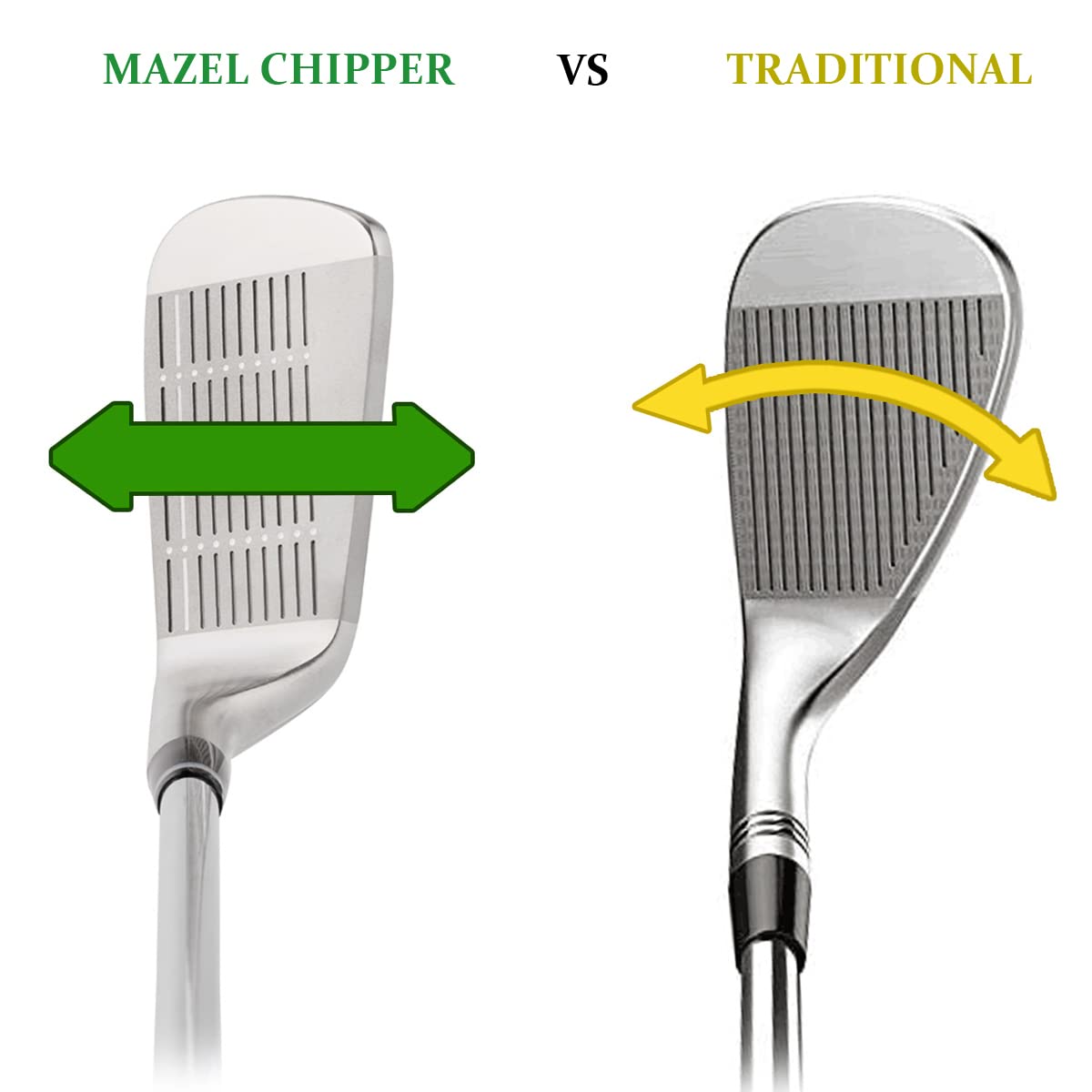 MAZEL Golf Chipper Club | 35-60 Degree Wedge for Men & Women | 35 Inch