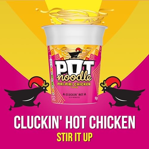 Pot Noodle Piri-Piri Chicken Instant Noodles – 12 x 90g Bulk Pack