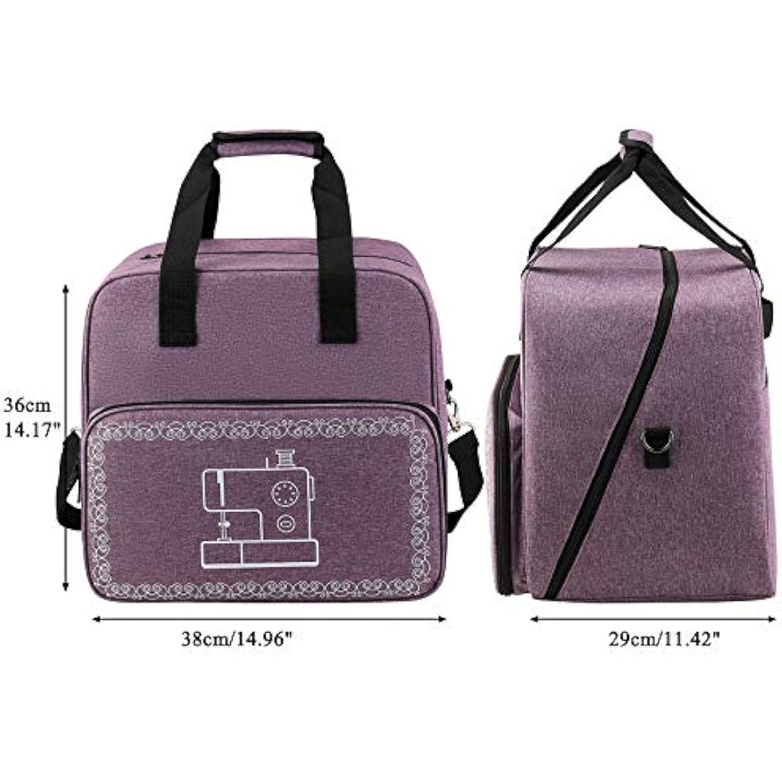 Coopay Overlocker Machine Bag – Large Waterproof Travel Carry Case, Purple