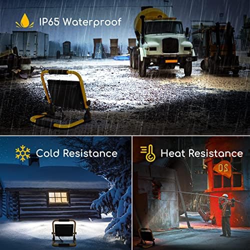 Aigostar 50W LED Work Light | 4500LM IP65 Waterproof Portable Floodlight
