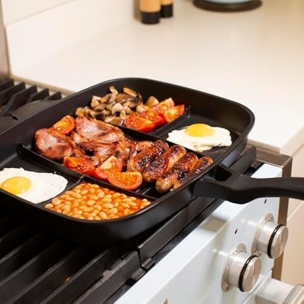 Jolof Store 5-in-1 Non-Stick Frying Pan | Multi-Hob Breakfast Skillet