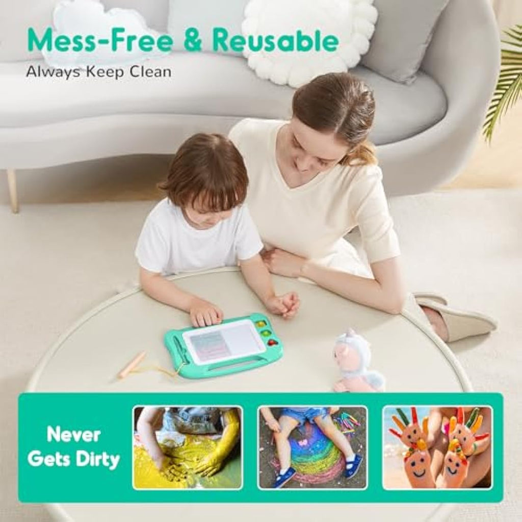 SGILE Magnetic Drawing Board – Colorful Erasable Doodle Pad for Toddlers