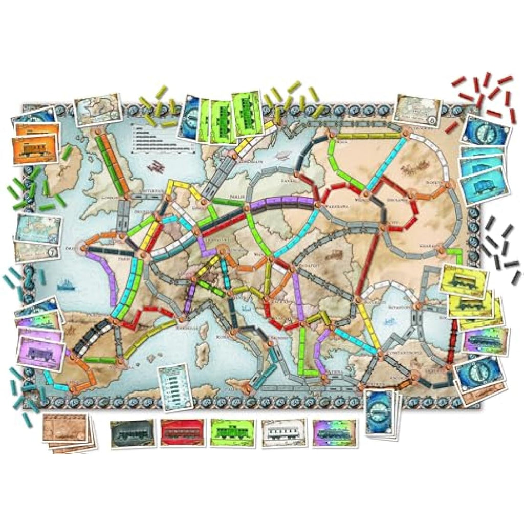 Days of Wonder Ticket to Ride Europe Strategy Board Game, Ages 8+