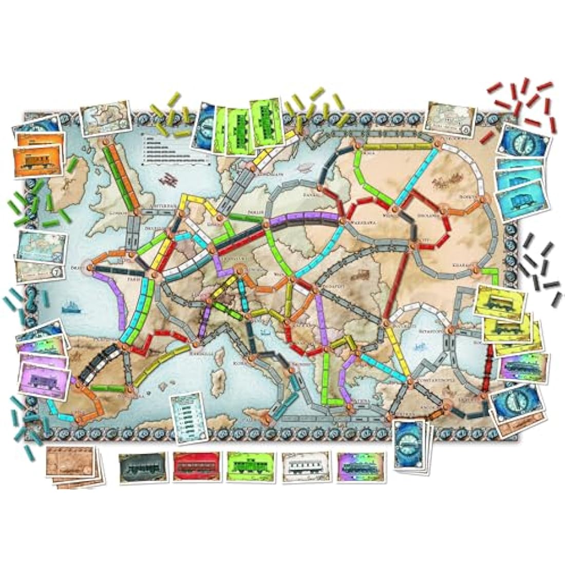 Days of Wonder Ticket to Ride Europe Strategy Board Game, Ages 8+
