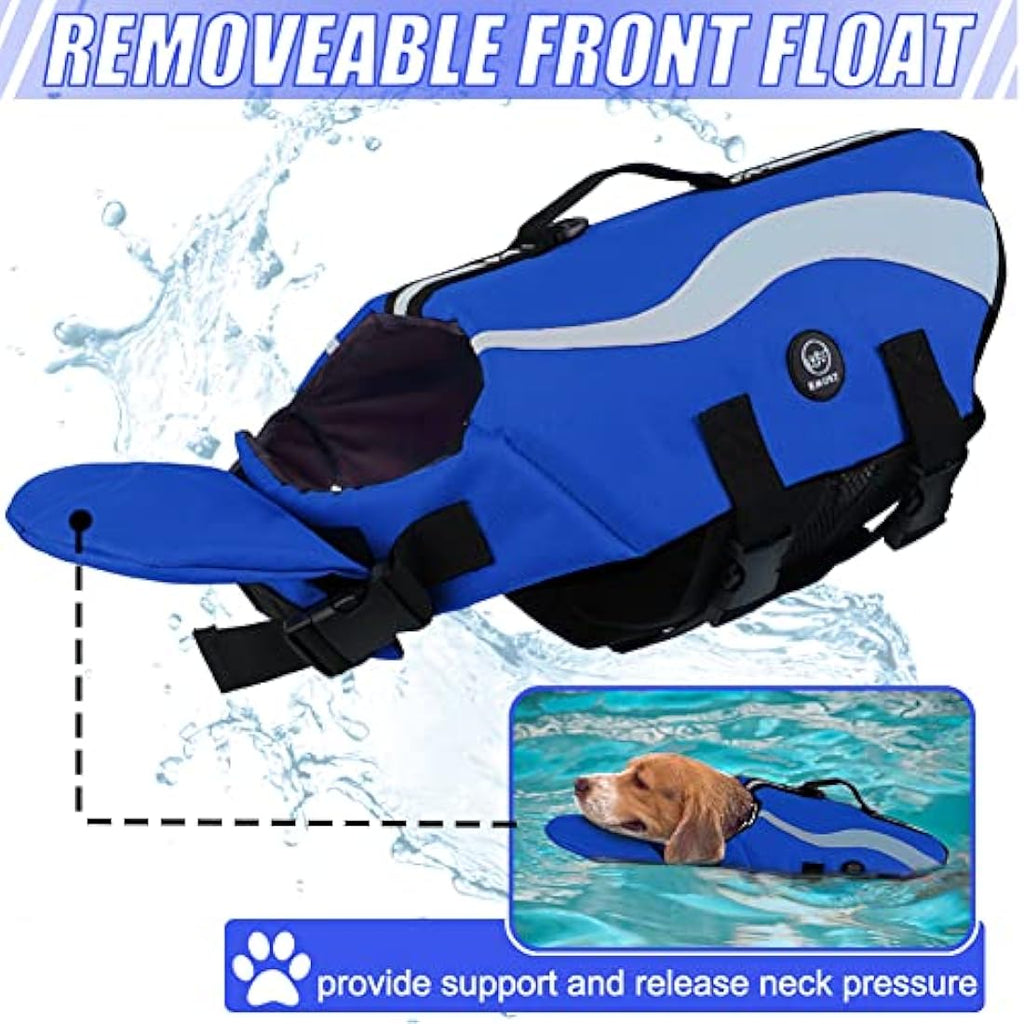 EMUST Dog Life Jacket – Ripstop Flotation Vest with Rescue Handles