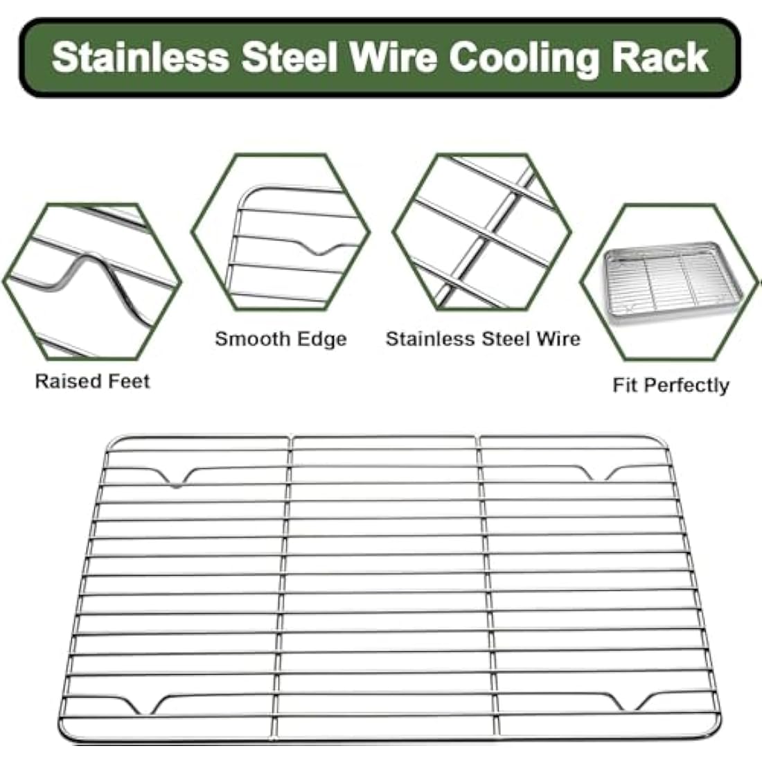 9-Piece Stainless Steel Baking Sheet and Cooling Rack Set
