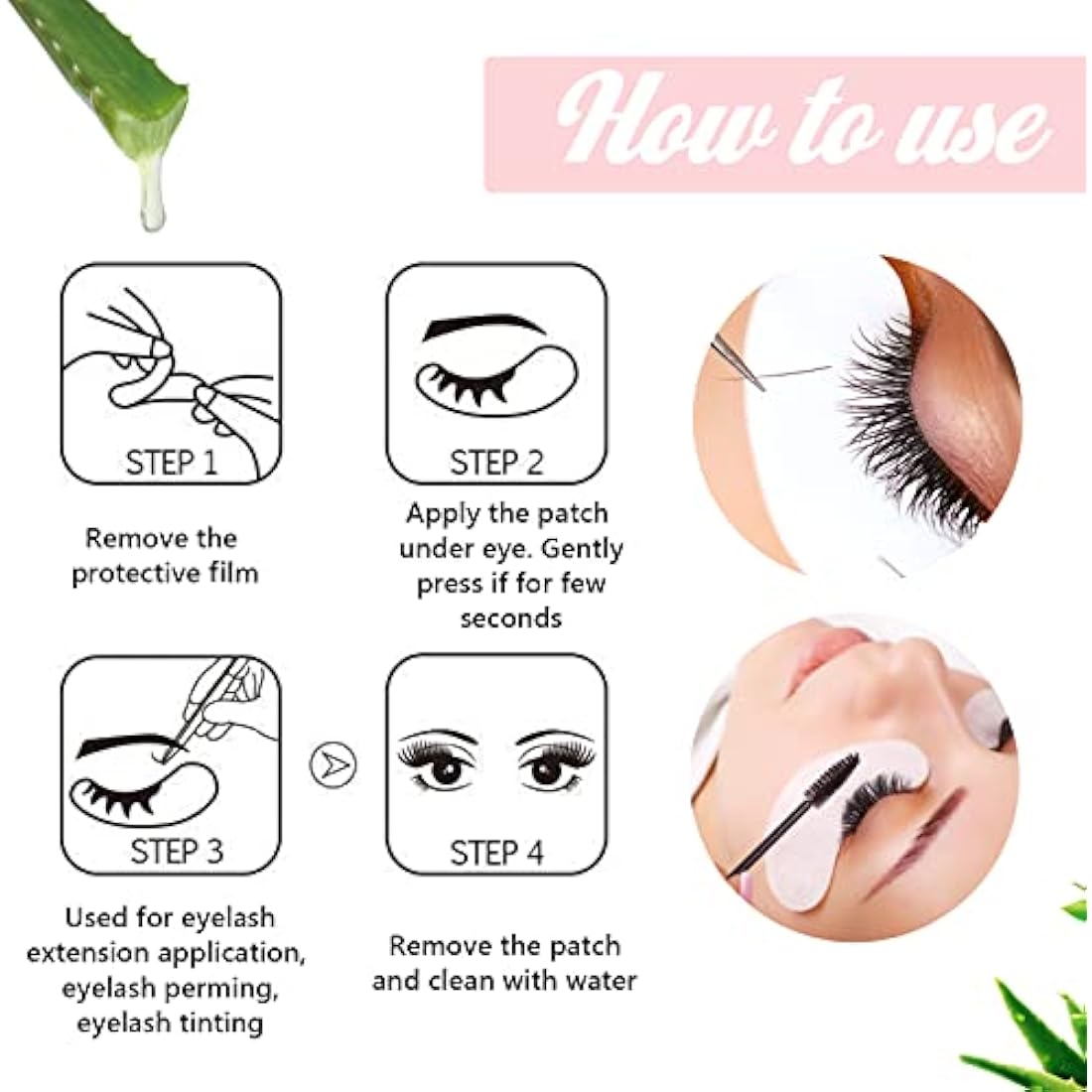 GreenLife Collagen Eye Gel Pads | 400 Pairs Eyelash Extension Patches