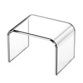 PFOIBOU Clear Acrylic Step Stool – Modern Non-Slip Bathroom Stool