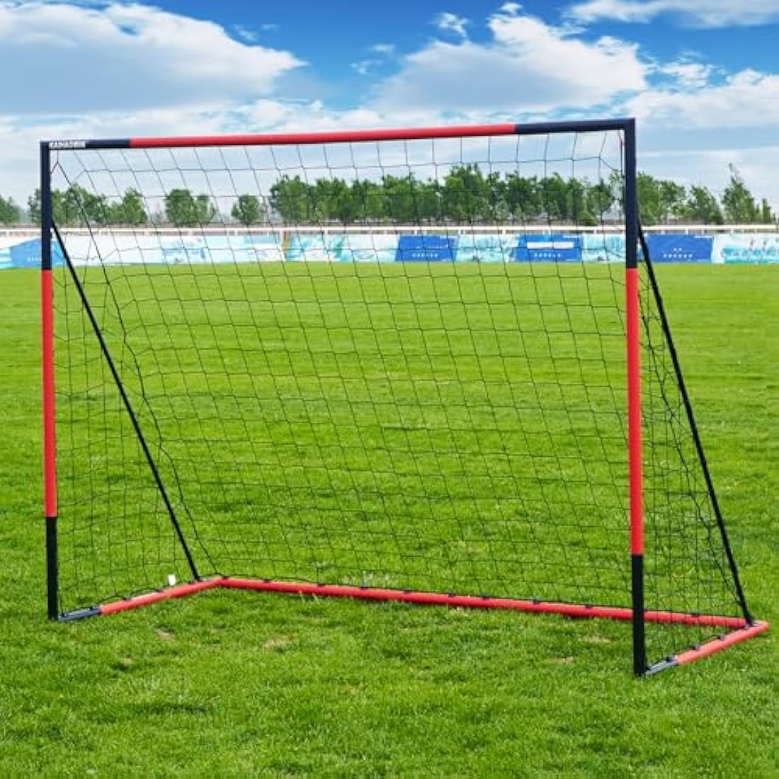 KAIHAOWIN Steel Football Goal Post – All Weather Training Soccer Net
