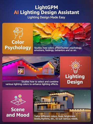 Lepro E1 Permanent Outdoor Lights | 30m Smart AI RGBW Eaves Lighting