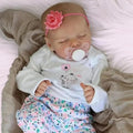 JIZHI Reborn Baby Doll – 17 Inch Realistic Full Body Silicone Vinyl Girl