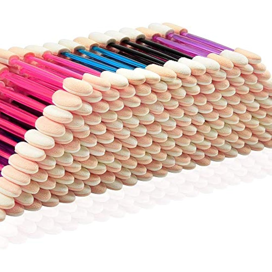 MORGLES 200 PCS Disposable Eyeshadow Applicators | Dual-Sided Sponge Brushes