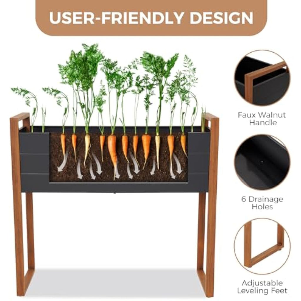 Metal Raised Garden Bed – Elevated Planter with Drainage