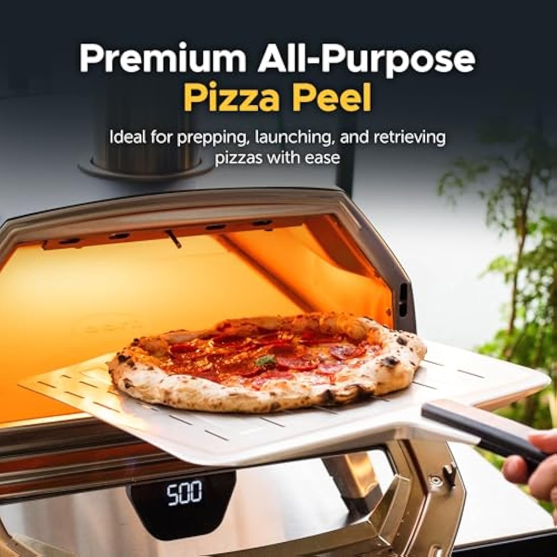 Ooni 14” Perforated Pizza Peel – Lightweight Aluminium Pizza Paddle