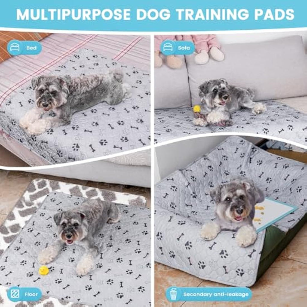 Jolof Store Washable Puppy Pads – 2 Pack Reusable Waterproof Dog Mats
