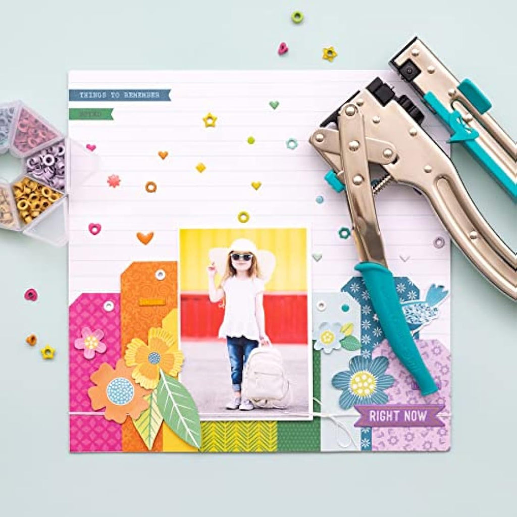 We R Memory Keepers Crop-a-Dile II Big Bite Paper Punch – Aqua