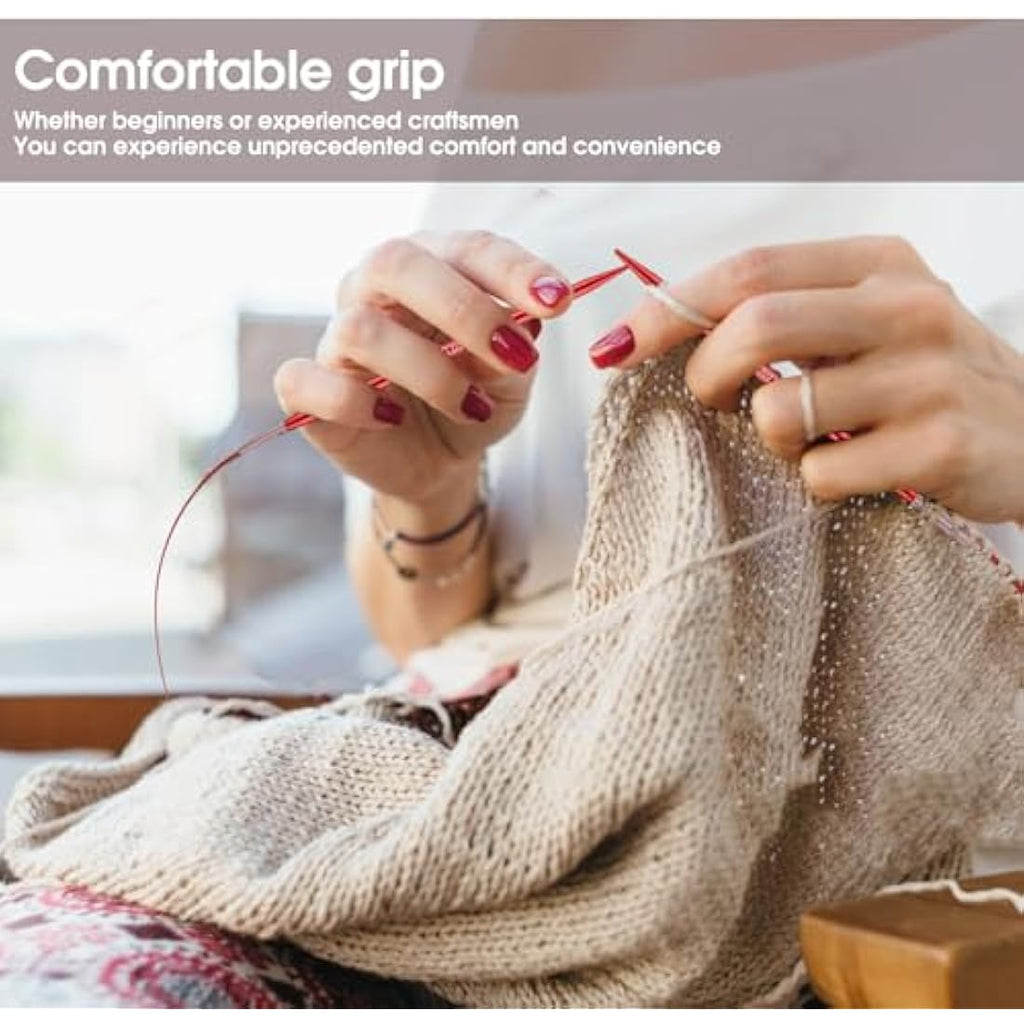 Interchangeable Circular Knitting Needles Set - 13 Sizes