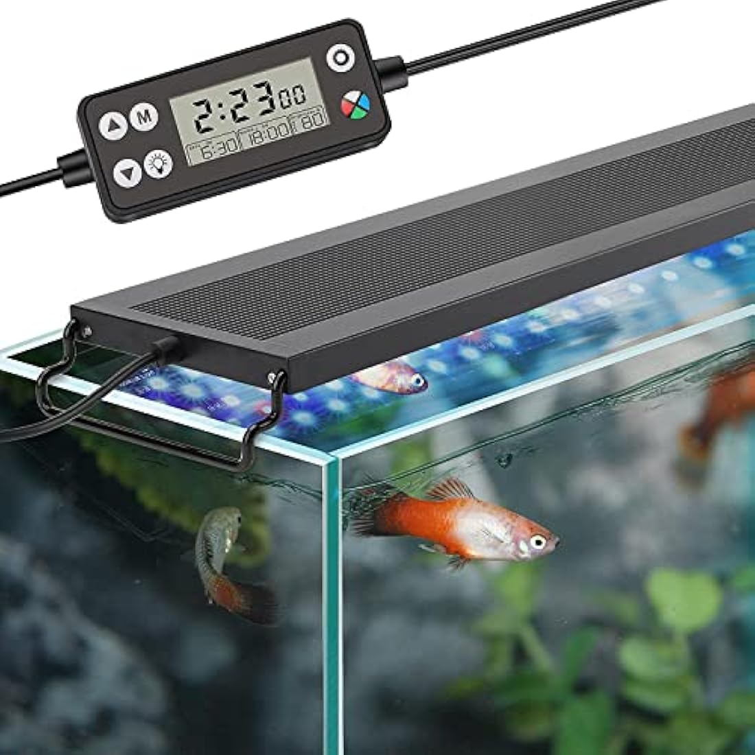 hygger Full Spectrum LED Aquarium Light | 24/7 Timer for 60-76cm Tank