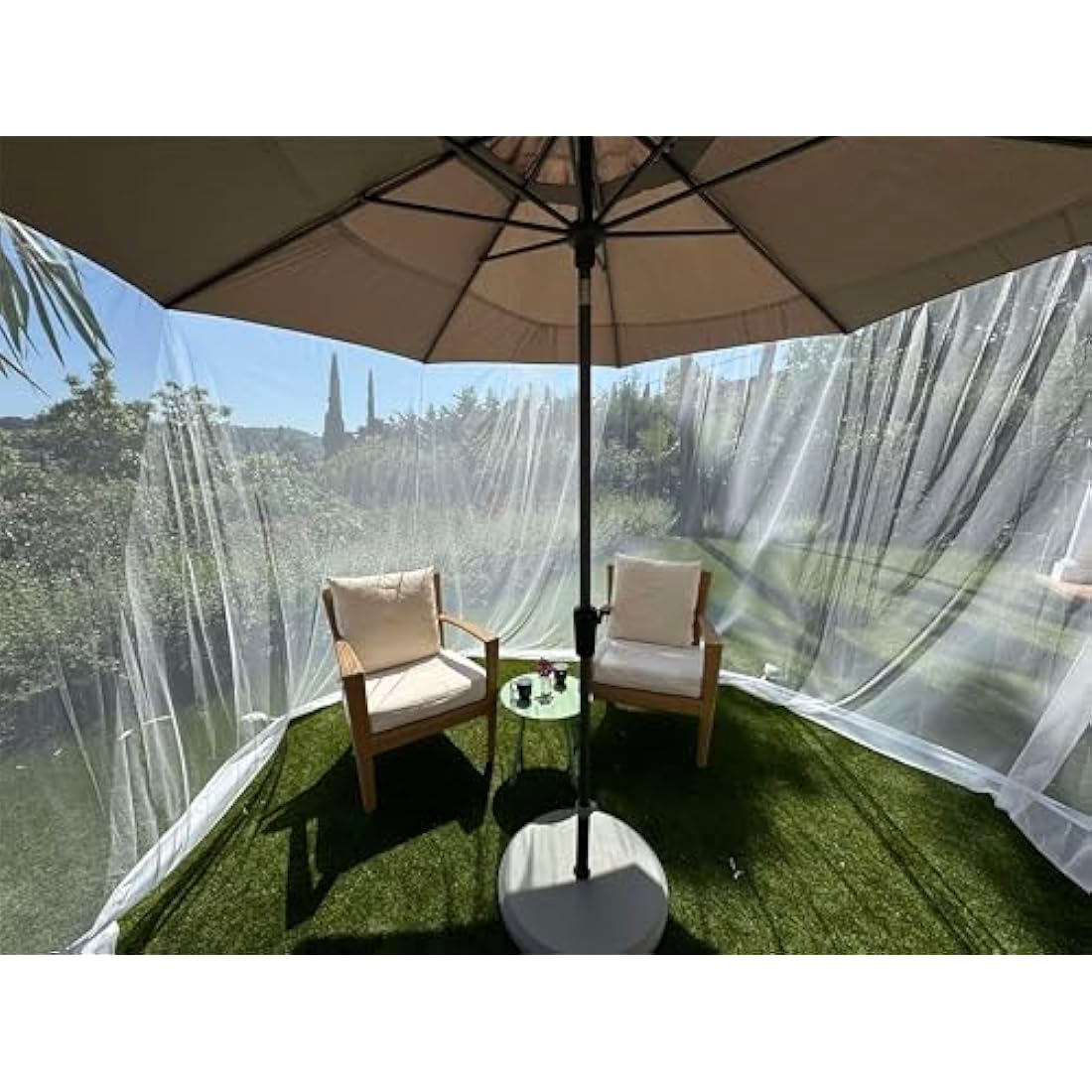 9.2 FT Umbrella Mosquito Net – Heavy Duty Patio Bug Screen