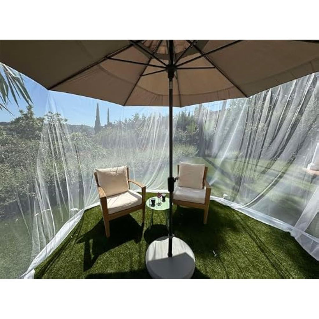 11-12 FT Umbrella Mosquito Net | Heavy Duty Patio Screen