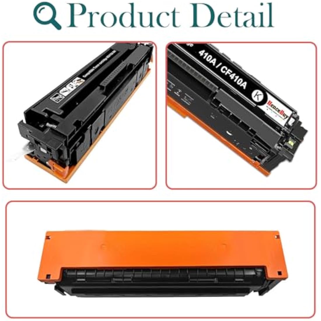 HenceBuy 410A Toner Cartridges for HP Color LaserJet Pro M477 M452 | 4-Pack