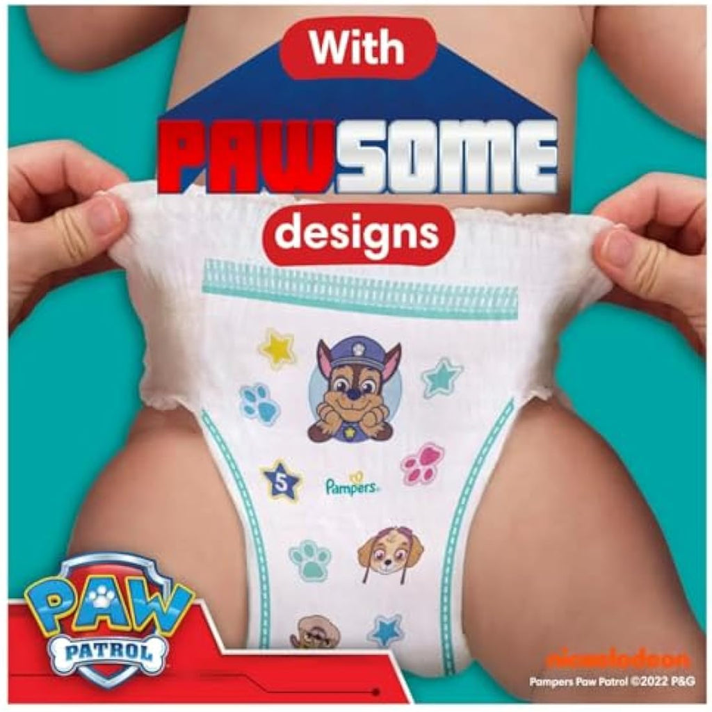 Pampers Baby-Dry Nappy Pants Size 5 | Paw Patrol Edition | 160 Pack
