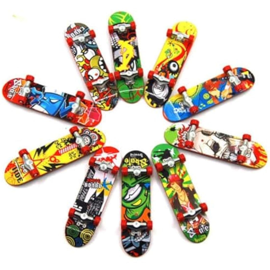 Jolof Store Mini Fingerboard Skateboard Set – 6pcs Alloy Skill Toys