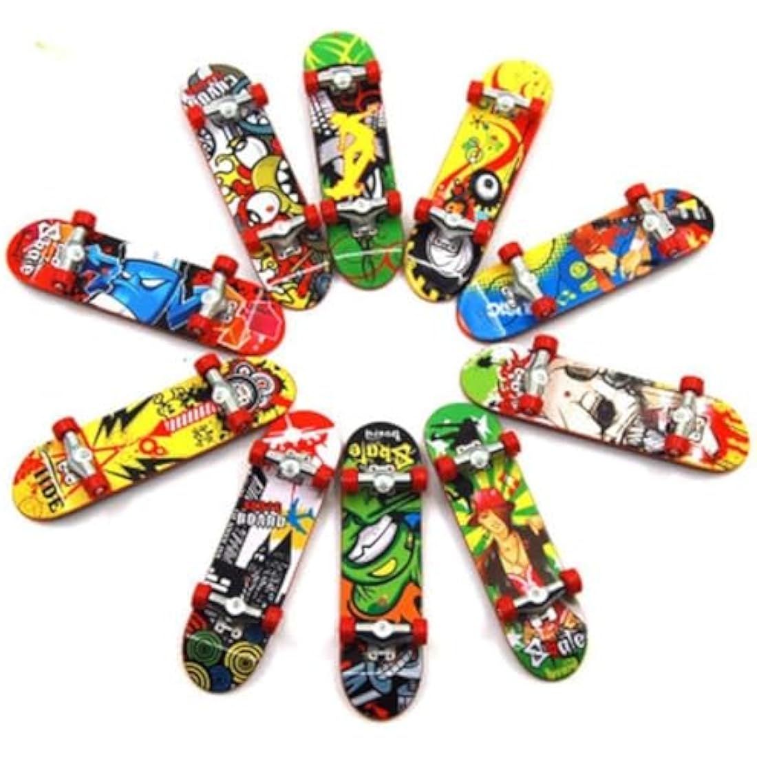 Jolof Store Mini Fingerboard Skateboard Set – 6pcs Alloy Skill Toys
