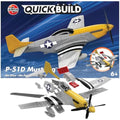 Airfix P-51D Mustang Quickbuild Model Aircraft Kit – Snap-Together Toy