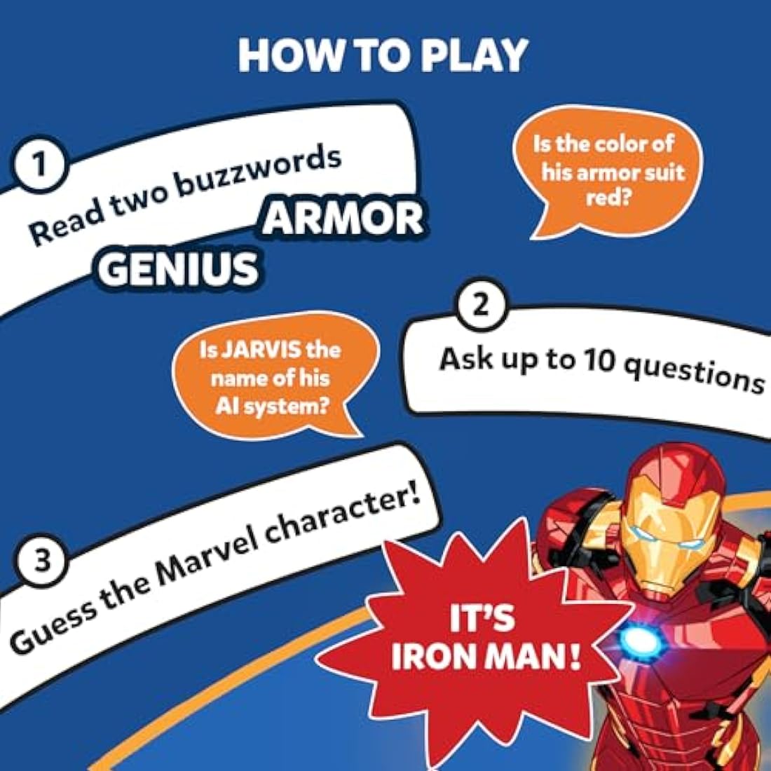 Skillmatics Guess in 10 Marvel Card Game | Strategy Trivia for Ages 8+