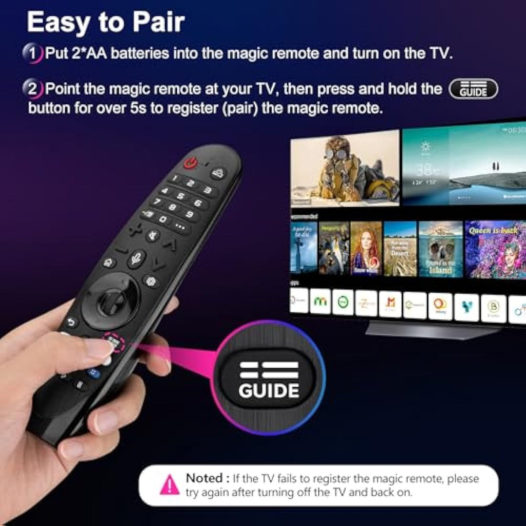 LG Magic Remote Replacement with Voice Control for OLED QNED 4K Smart TV