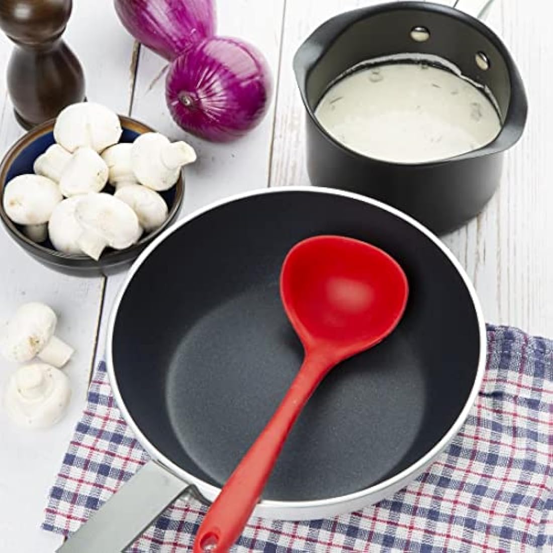 Vogue Non-Stick Saute Pan – Teflon Platinum Plus Aluminium - 240mm