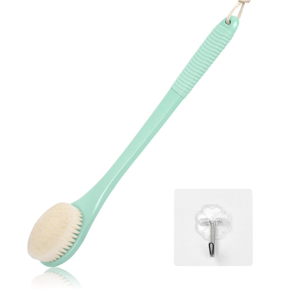 ROLIZOE 17-Inch Back Scrubber - Anti-Slip Exfoliating Shower Body Brush