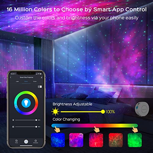 PANAMALAR Smart WiFi Star Projector | LED Nebula Galaxy Night Light