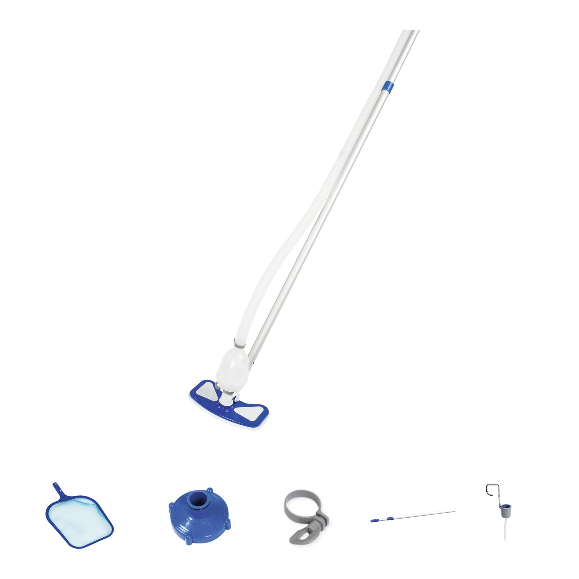 Bestway Deluxe Pool Maintenance Kit with Vacuum and Skimmer Net – Blue
