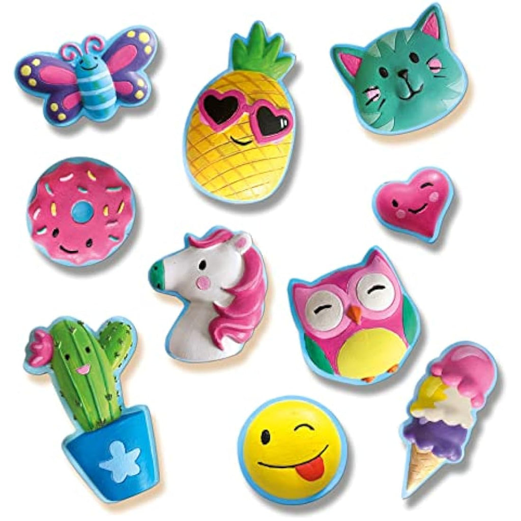 SES Creative Happy Figures Plaster Casting and Painting Kit for Kids