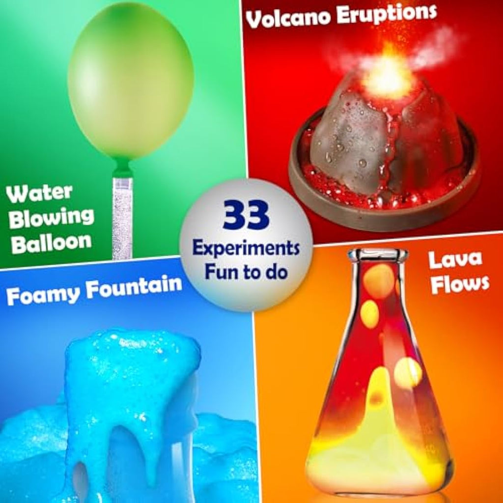 UNGLINGA 33 Experiments Science Kit – STEM Chemistry Set for Kids