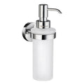 Smedbo Home Wall Mounted Soap Dispenser | Polished Chrome & Frosted Glass